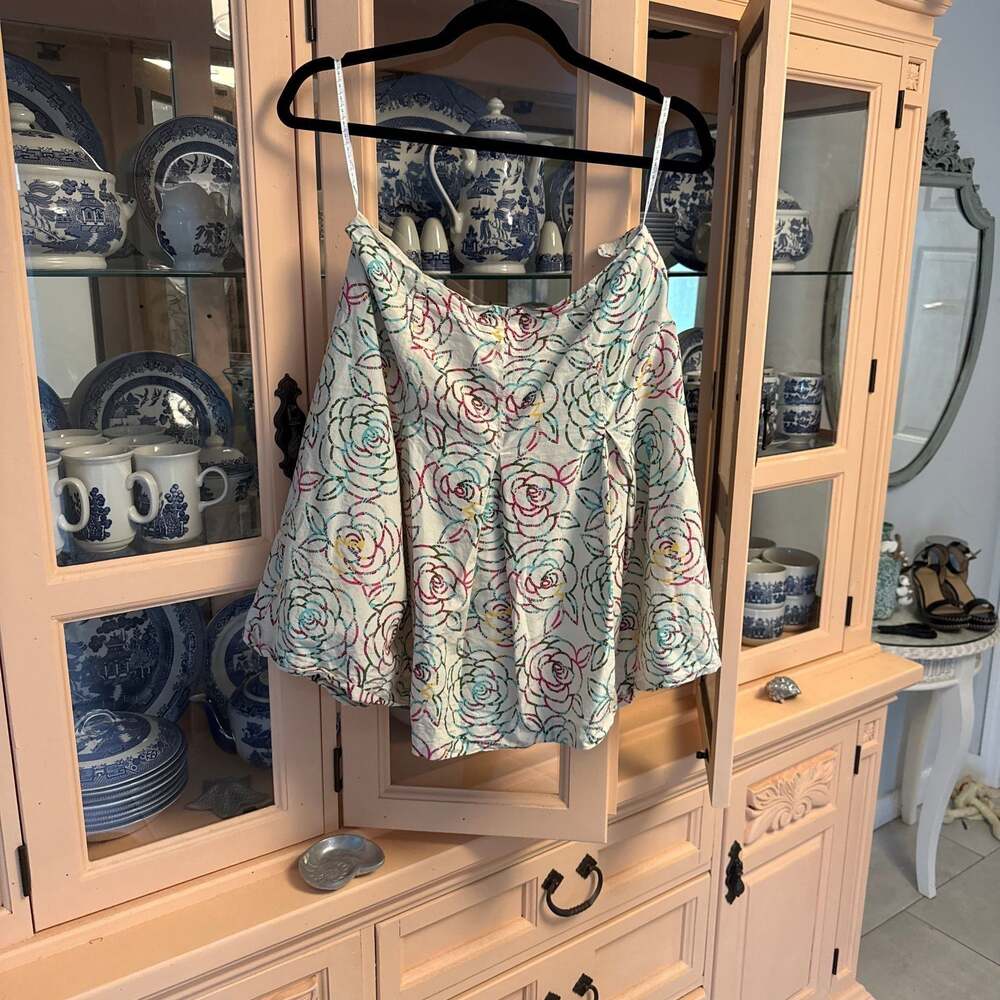Vintage Lilly Pulitzer rose skirt, size 8